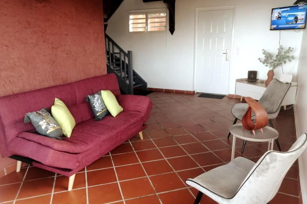 Duplex Rose Porcelaine - Vue Mer- Malendure Bouillante Extérieur photo